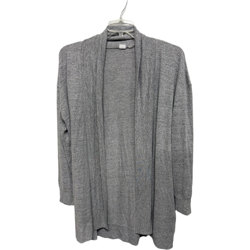 Gap Gray mid long length Grannycore cardigan size XL Monochrome Layering